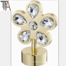 Golden Crystal Curtain Cap for Home Decoration
